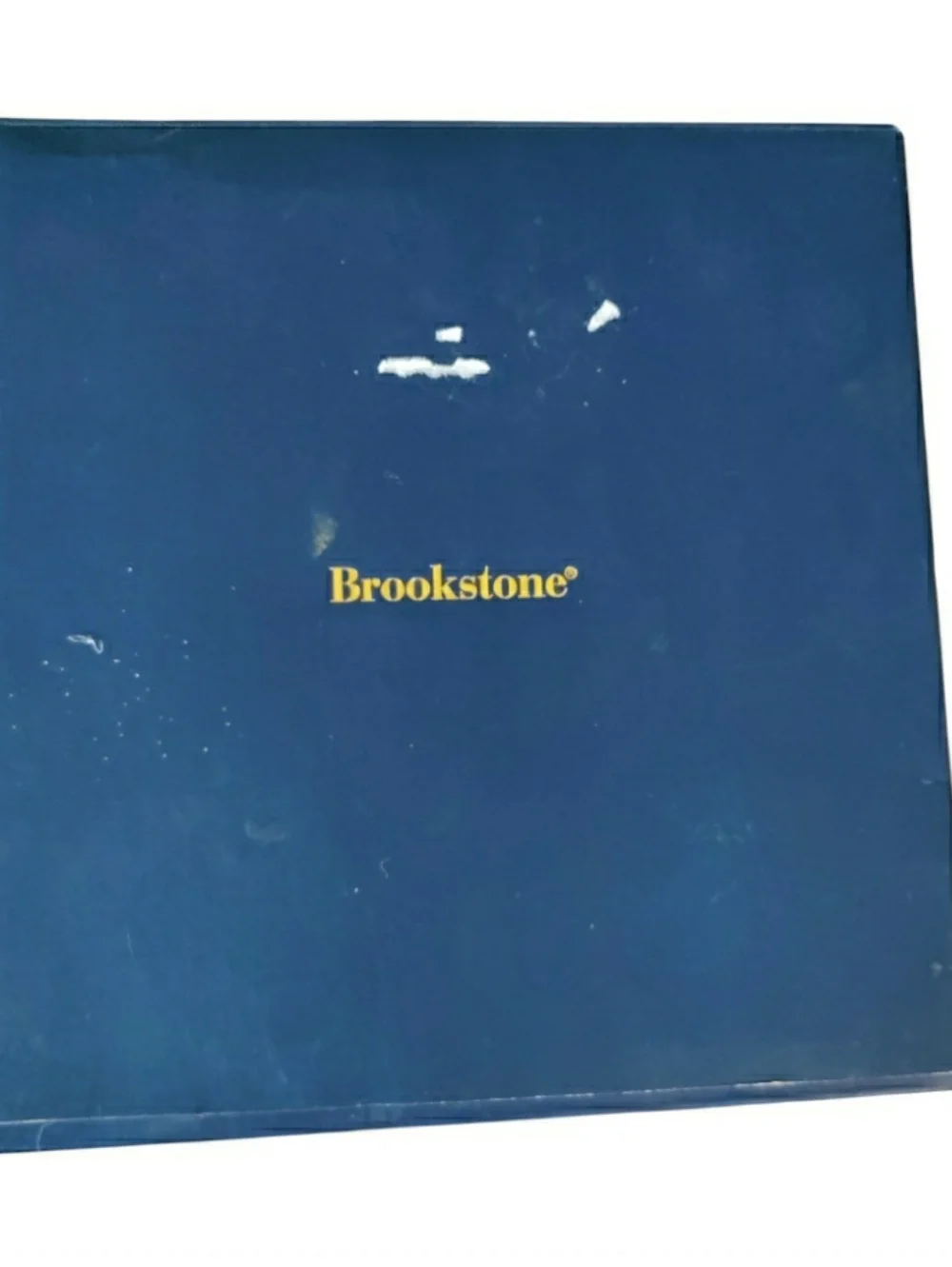 Vintage Brookstone Travel Desk Set Faux Leather Zip Case